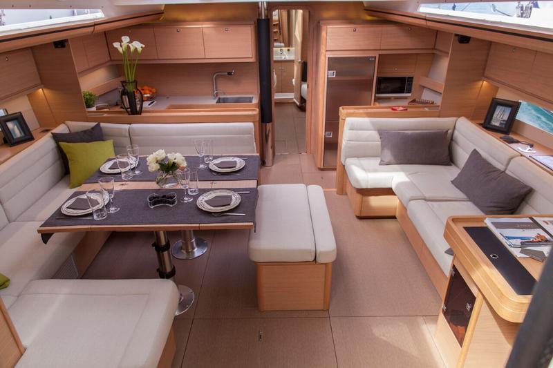 Book Dufour 560 GL - 3 + 1 cab. Sailing yacht for bareboat charter in Athens, Alimos marina, Athens area/Saronic/Peloponese, Greece with TripYacht!, picture 5