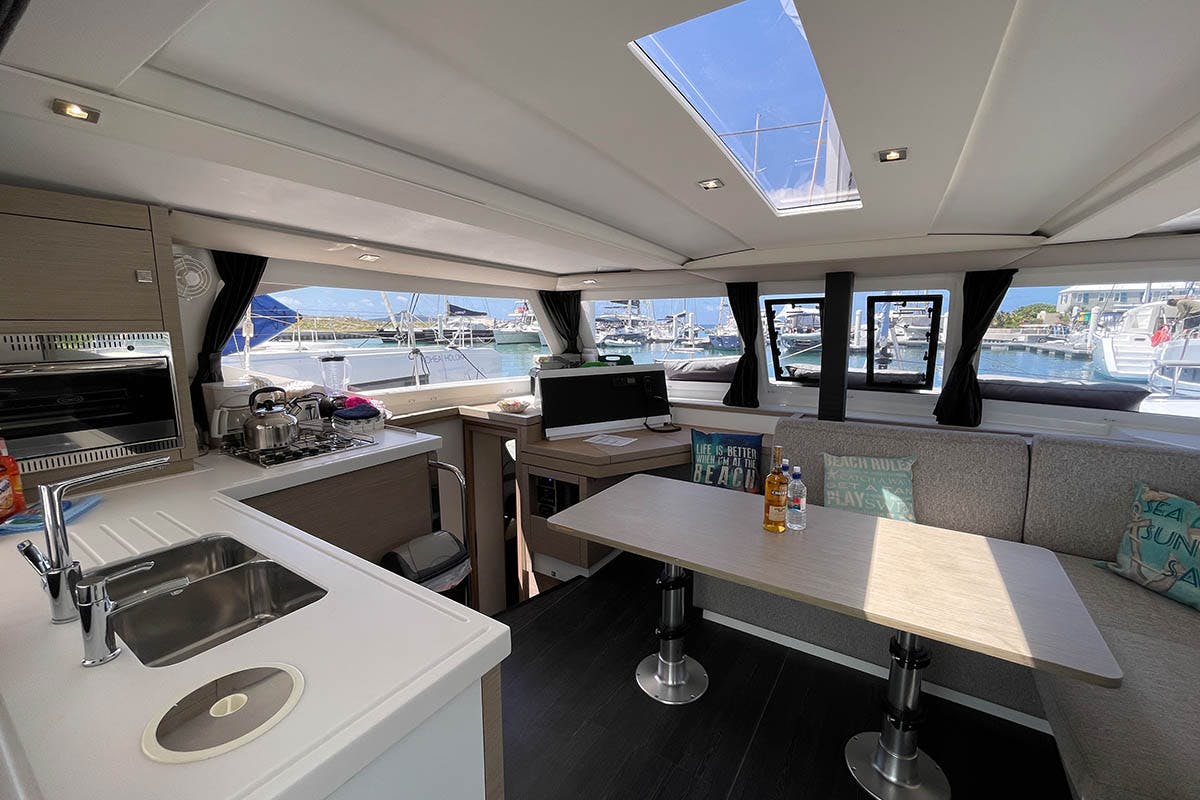 Book Fountaine Pajot Lucia 40 - 3 cab. Catamaran for bareboat charter in BVI, Tortola, Nanny Cay Marina, British Virgin Islands with TripYacht!, picture 12