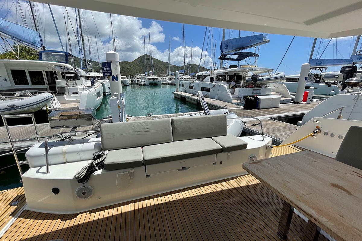 Book Fountaine Pajot Lucia 40 - 3 cab. Catamaran for bareboat charter in BVI, Tortola, Nanny Cay Marina, British Virgin Islands with TripYacht!, picture 4
