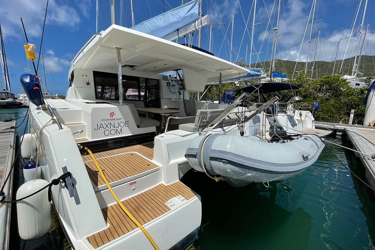 Book Fountaine Pajot Lucia 40 - 3 cab. Catamaran for bareboat charter in BVI, Tortola, Nanny Cay Marina, British Virgin Islands with TripYacht!, picture 1