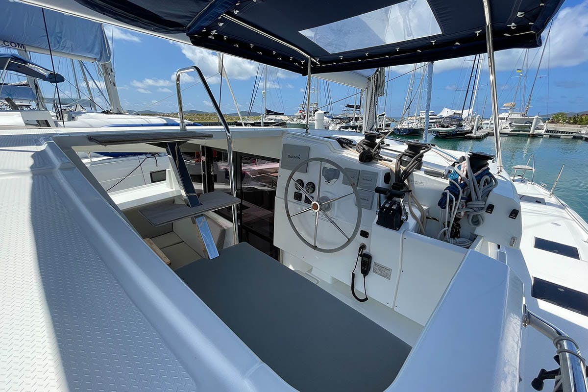 Book Fountaine Pajot Lucia 40 - 3 cab. Catamaran for bareboat charter in BVI, Tortola, Nanny Cay Marina, British Virgin Islands with TripYacht!, picture 9