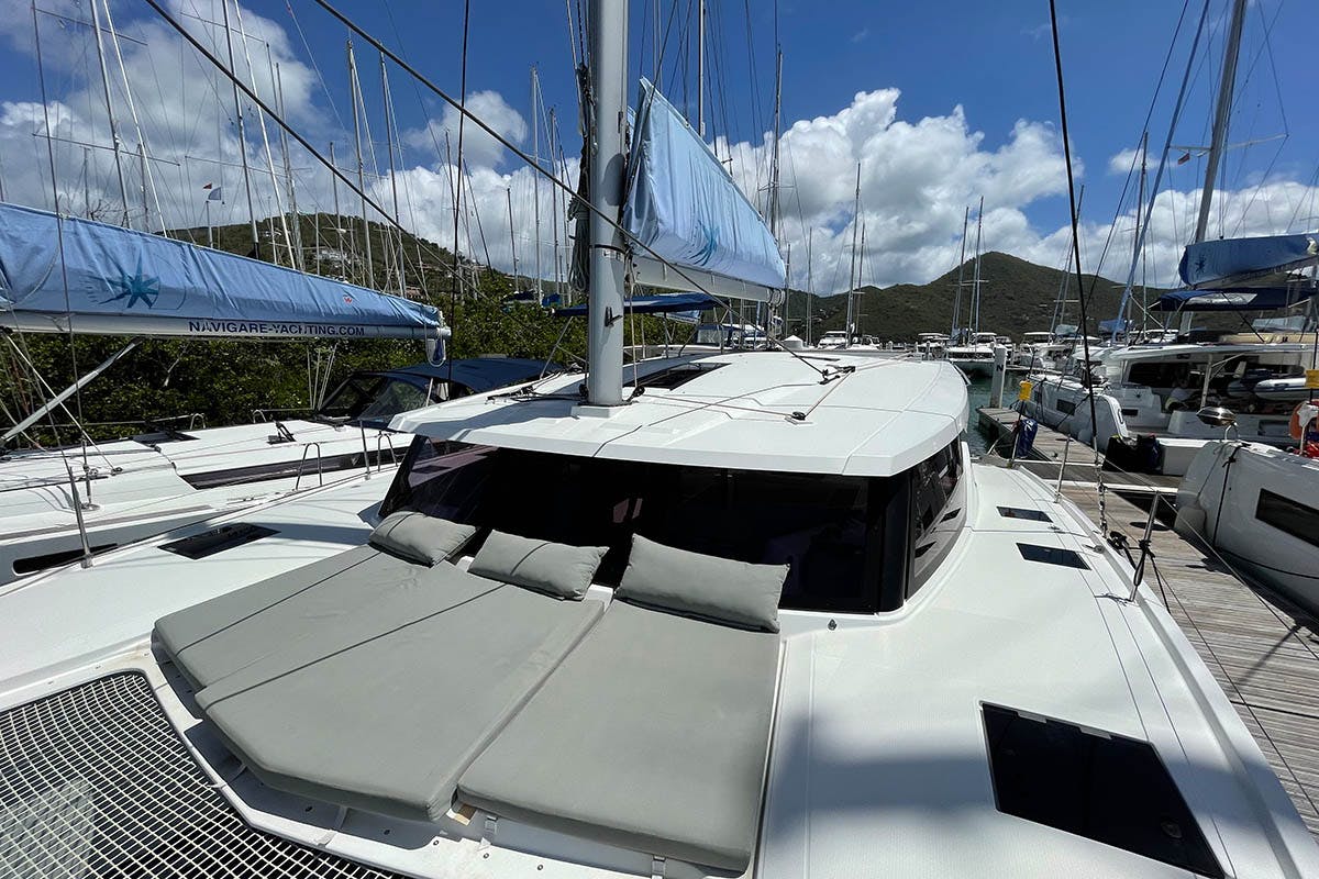 Book Fountaine Pajot Lucia 40 - 3 cab. Catamaran for bareboat charter in BVI, Tortola, Nanny Cay Marina, British Virgin Islands with TripYacht!, picture 7