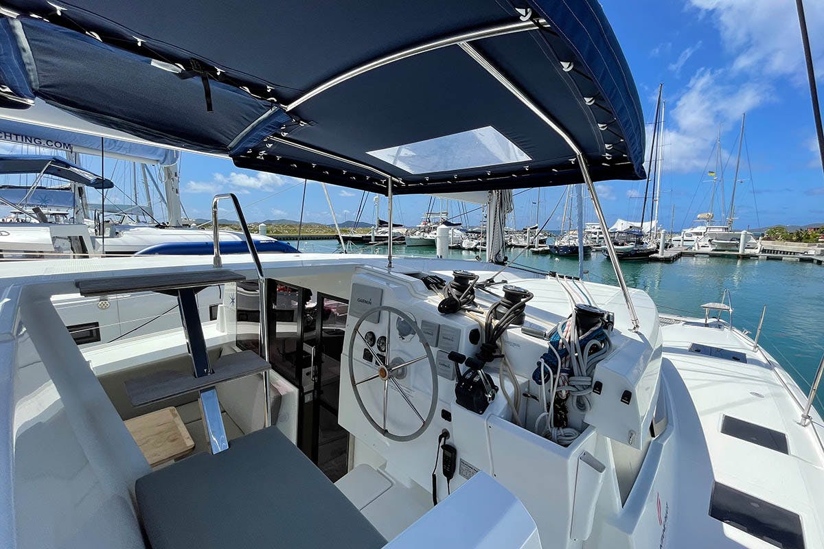 Book Fountaine Pajot Lucia 40 - 3 cab. Catamaran for bareboat charter in BVI, Tortola, Nanny Cay Marina, British Virgin Islands with TripYacht!, picture 6