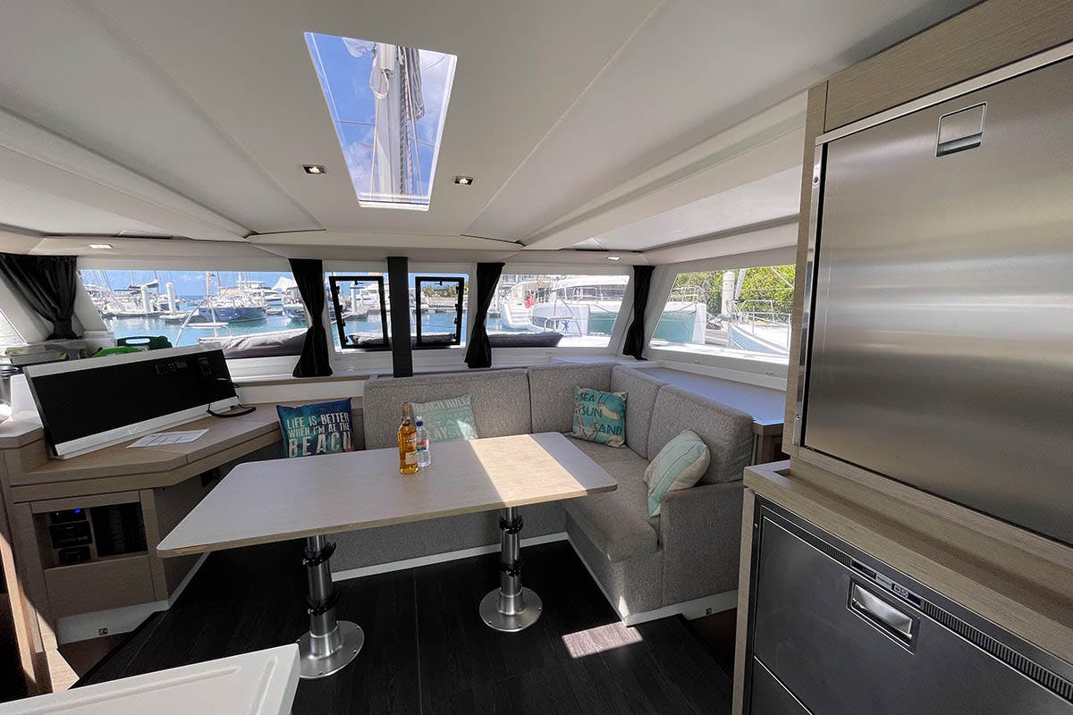 Book Fountaine Pajot Lucia 40 - 3 cab. Catamaran for bareboat charter in BVI, Tortola, Nanny Cay Marina, British Virgin Islands with TripYacht!, picture 11