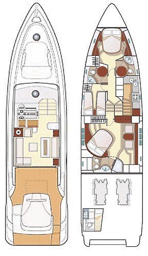 Book Azimut 68 - 3 + 1 cab. Luxury motor yacht for bareboat charter in ACI Marina Split, Split region, Croatia with TripYacht!, picture 2