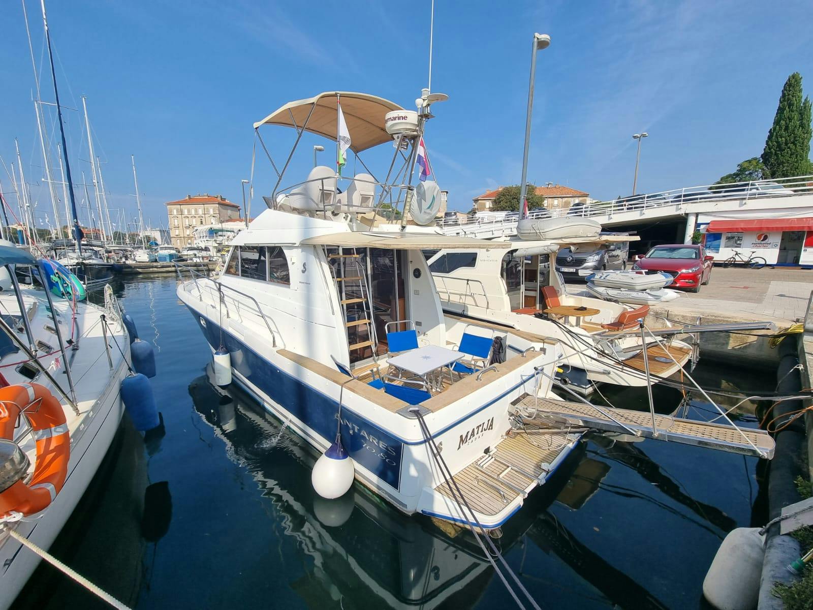 Book Antares 10,80 Fly Motor boat for bareboat charter in Marina Tankerkomerc, Zadar, Zadar region, Croatia with TripYacht!, picture 1