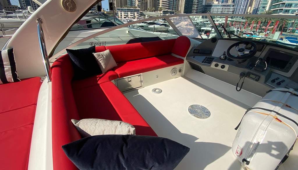 Book Cruiser Fly 47ft Motor yacht for bareboat charter in Dubai, Marina Yacht Club, Dubai, United Arab Emirates with TripYacht!, picture 5