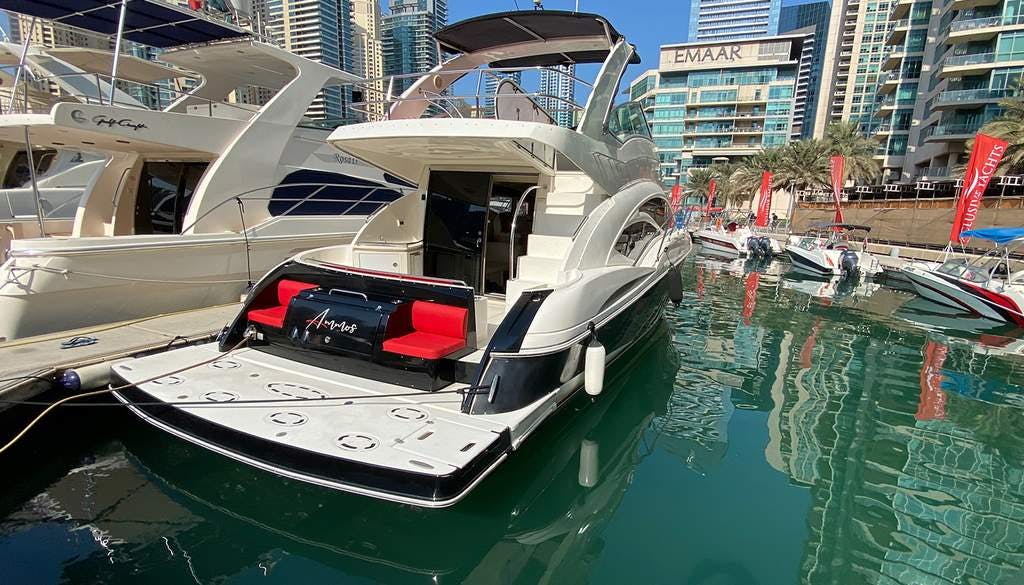 Book Cruiser Fly 47ft Motor yacht for bareboat charter in Dubai, Marina Yacht Club, Dubai, United Arab Emirates with TripYacht!, picture 2