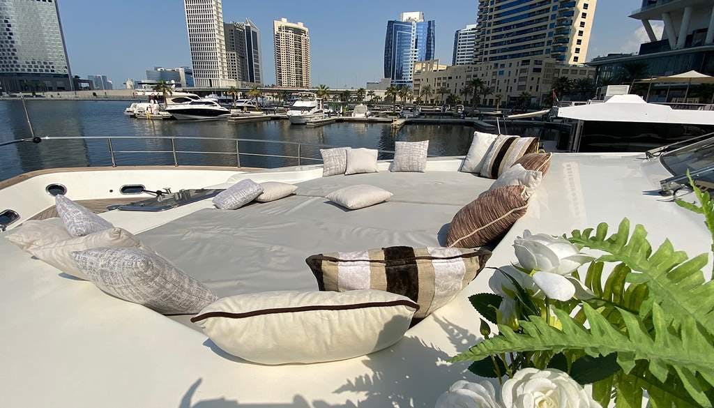 Book San Lorenzo 72 Luxury motor yacht for bareboat charter in Dubai, D-Marin Business Bay Marina, Dubai, United Arab Emirates with TripYacht!, picture 4